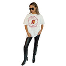 USC TROJANS ON POINT OVERSIZED CREWNECK TEE