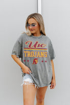 USC TROJANS HERE TO PLAY OVERSIZED CREWNECK TEE