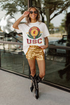 USC TROJANS BE A CHAMPION OVERSIZED CREWNECK TEE BY MADI PREWETT