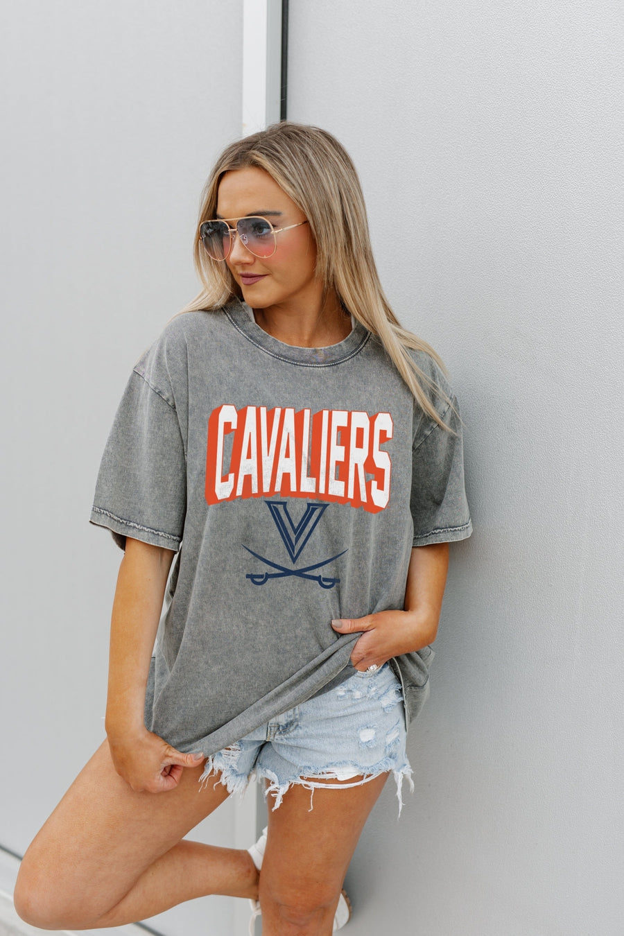 Women's Gameday Couture Gray Virginia Cavaliers Solid Defense