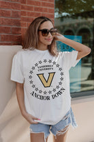 VANDERBILT COMMODORES ON POINT OVERSIZED CREWNECK TEE