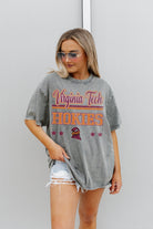 VIRGINIA TECH HOKIES HERE TO PLAY OVERSIZED CREWNECK TEE