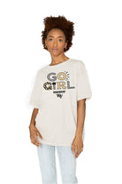 WAKE FOREST DEMON DEACONS GO GIRL OVERSIZED CREWNECK TEE