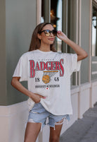 WISCONSIN BADGERS COURT DATE OVERSIZED CREWNECK TEE