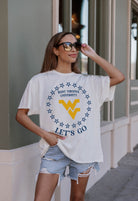 WEST VIRGINIA MOUNTAINEERS ON POINT OVERSIZED CREWNECK TEE