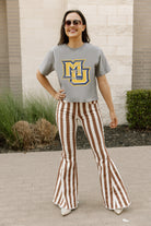 MARQUETTE GOLDEN EAGLES GAMEDAY GALORE  STUDDED SHORT SLEEVE MODERATELY CROPPED TEE