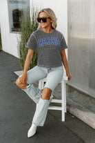 MEMPHIS TIGERS AFTER PARTY STUDDED SHORT SLEEVE MODERATELY CROPPED TEE