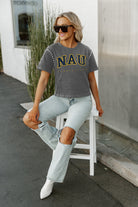 NORTHERN ARIZONA LUMBERJACKS AFTER PARTY STUDDED SHORT SLEEVE MODERATELY CROPPED TEE