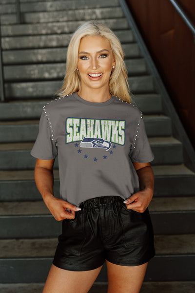 SEATTLE SEAHAWKS LONG PASS BRUSHED KNIT LONG SLEEVE BUTTON DOWN