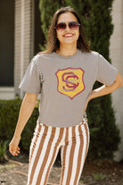 USC TROJANS GAMEDAY GALORE  STUDDED SHORT SLEEVE MODERATELY CROPPED TEE