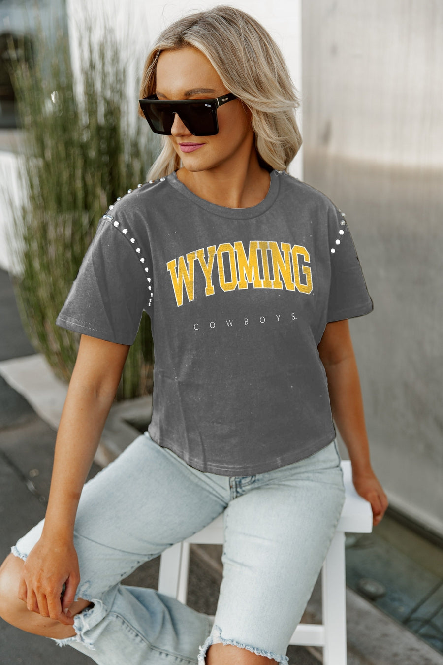 Women's Gameday Couture Leopard Wyoming Cowboys Fan Favorite Leopard T-Shirt