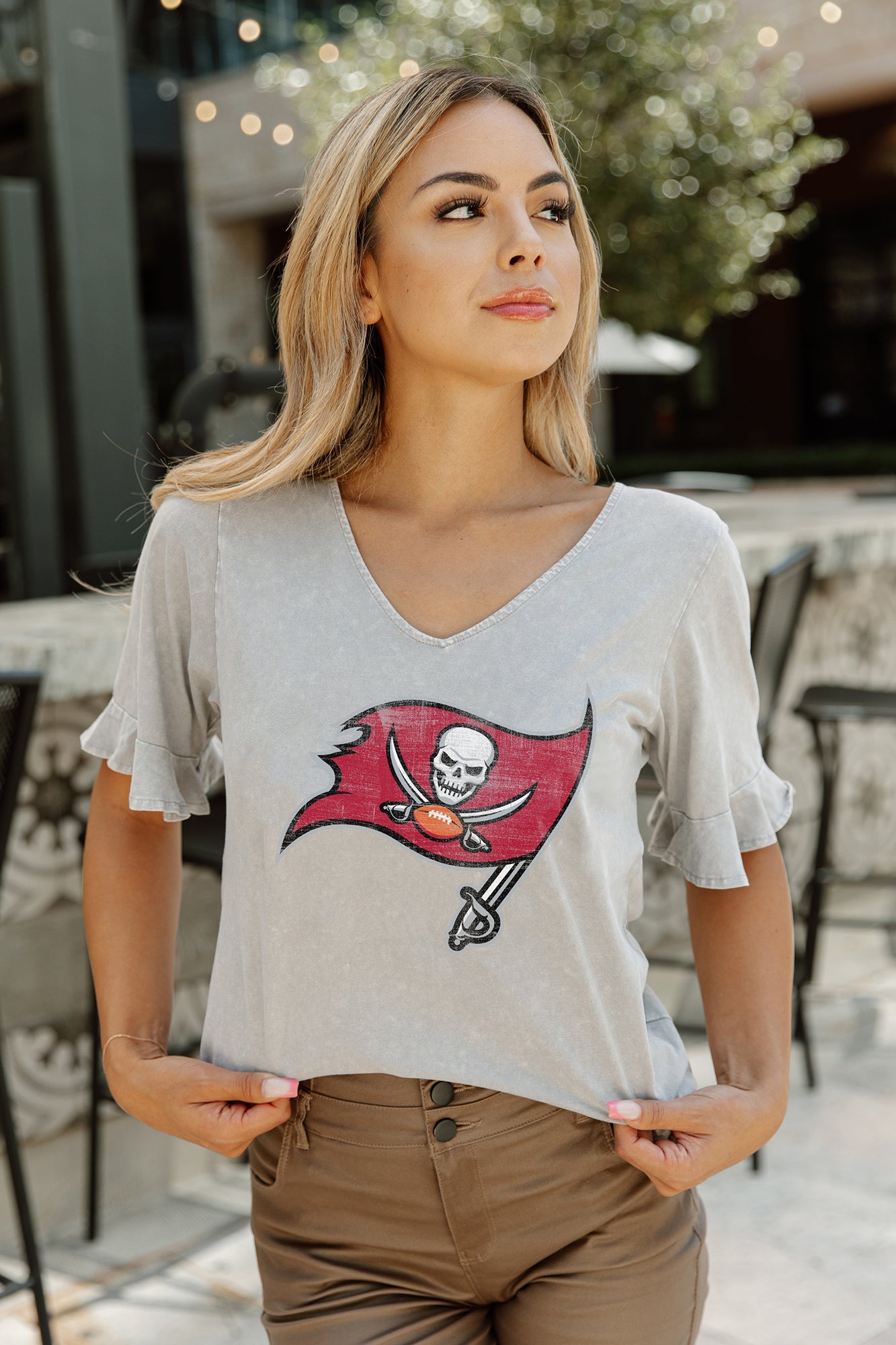 TAMPA BAY BUCCANEERS TOUCHDOWN FRENCH TERRY VINTAGE WASH STUDDED