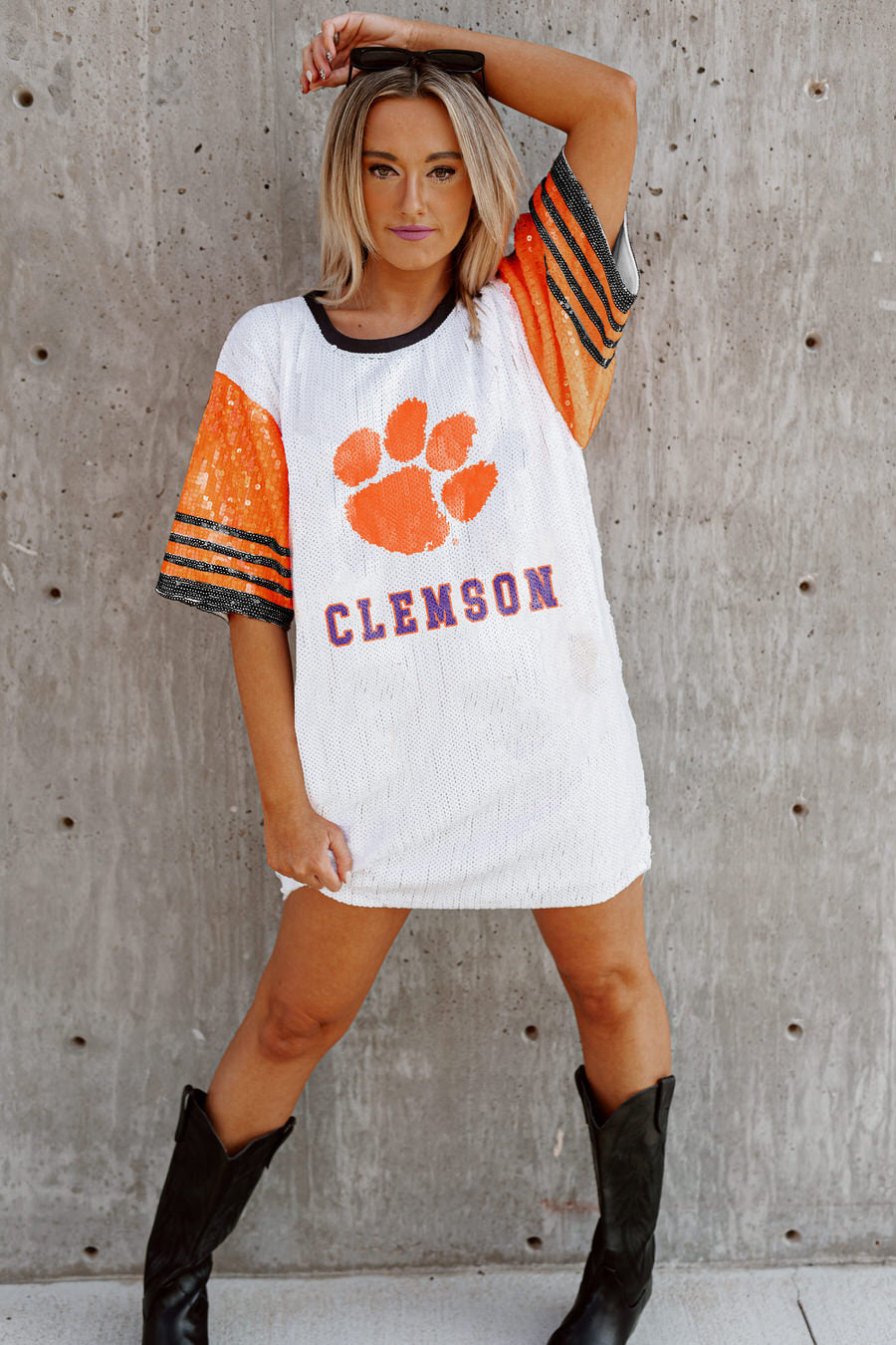 Clemson Tigers Football Jersey Dress - GameBaes Custom Gameday