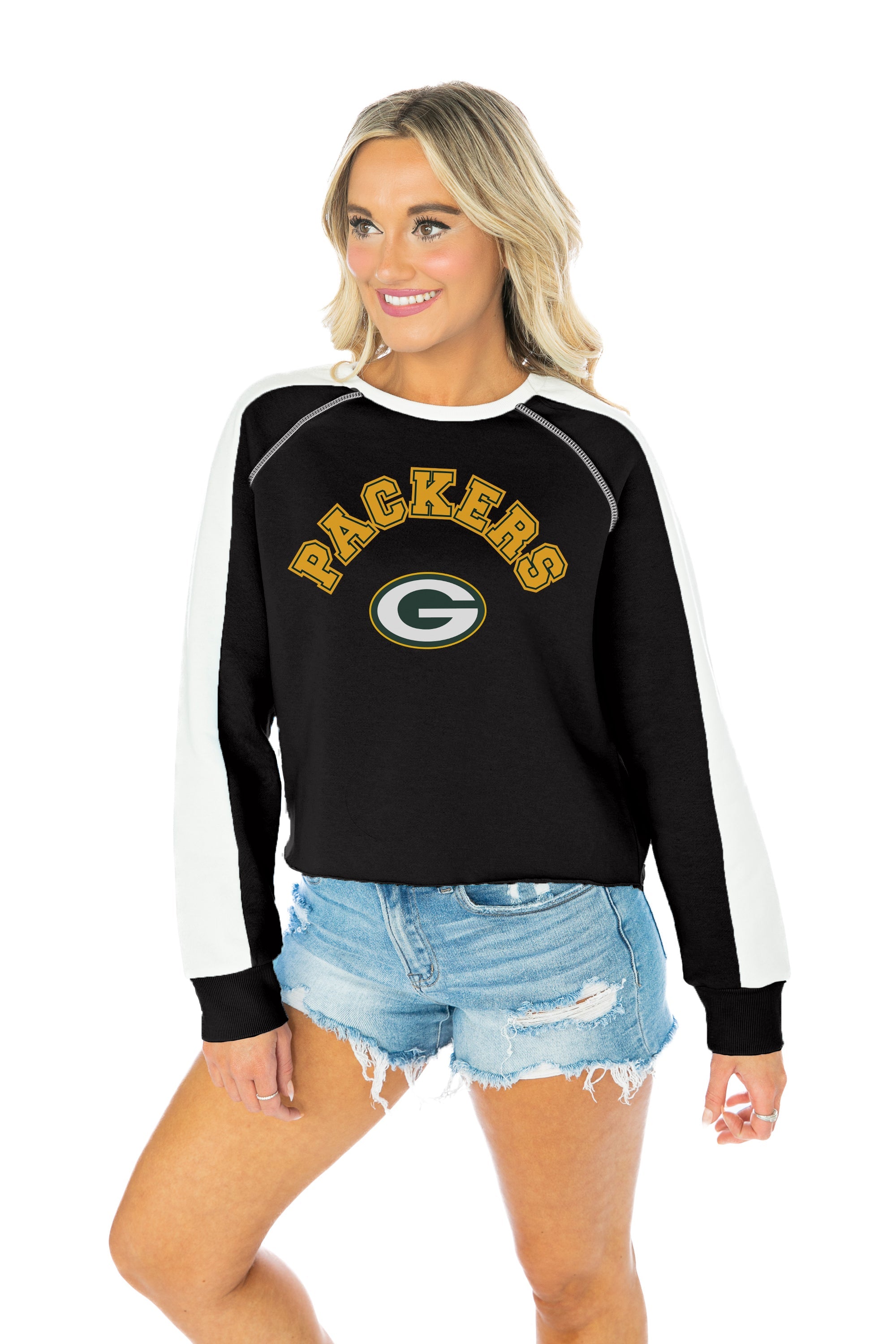 NFL Green Bay Packers Women's Halftime Adjustment Long Sleeve Fleece Hooded  Sweatshirt - S