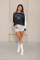 KENTUCKY WILDCATS BLINDSIDE CONTRAST DETAIL CROPPED PULLOVER BY MADI PREWETT