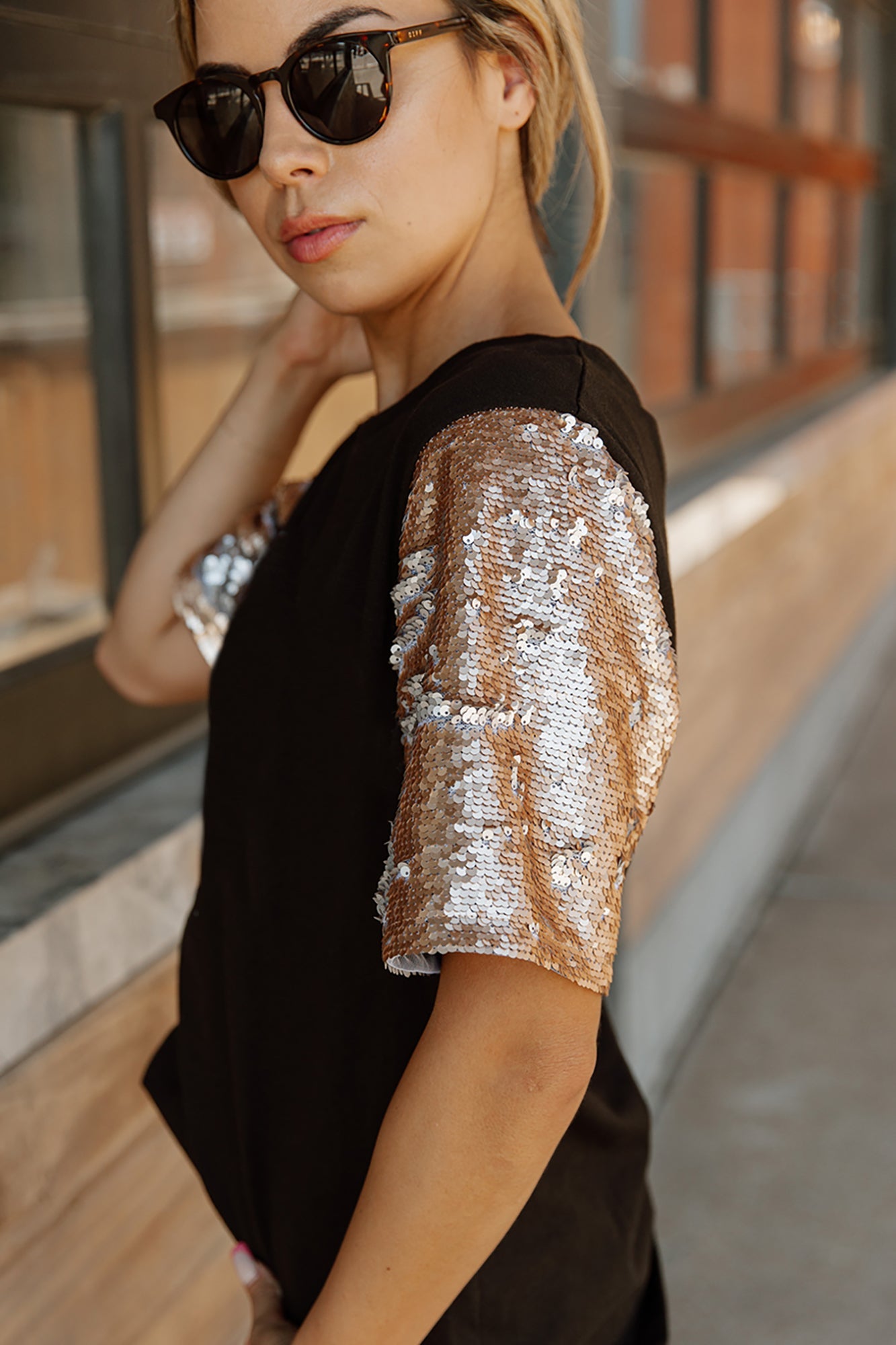 New Orleans Saints Inspired Glitter Top, 50% OFF