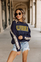 CALIFORNIA GOLDEN BEARS GUESS WHO'S BACK SEQUIN YOKE PULLOVER