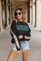 COASTAL CAROLINA CHANTICLEERS GUESS WHO'S BACK SEQUIN YOKE PULLOVER