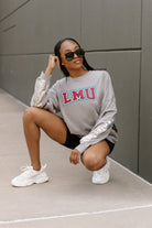 LOYOLA MARYMOUNT LIONS GUESS WHO'S BACK SEQUIN YOKE PULLOVER