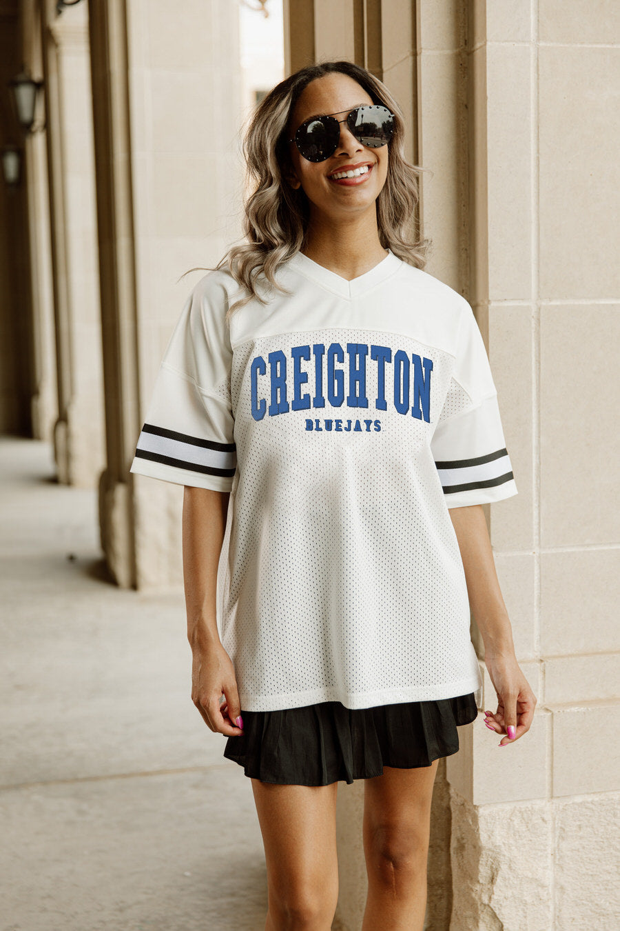 Women's Gameday Couture Gray Creighton Bluejays Here To Play