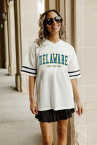 DELAWARE BLUE HENS OPTION PLAY ICONIC OVERSIZED FASHION JERSEY