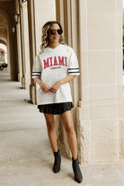 MIAMI OF OHIO REDHAWKS OPTION PLAY ICONIC OVERSIZED FASHION JERSEY