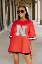 NEBRASKA CORNHUSKERS ROOKIE MOVE ICONIC OVERSIZED FASHION JERSEY