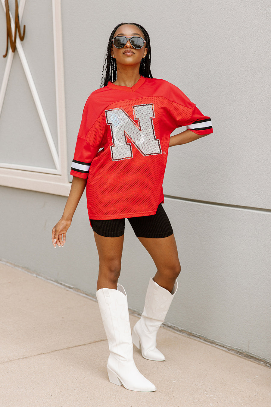 GC Nebraska Cornhuskers Rookie Move Iconic Oversized Fashion Jersey