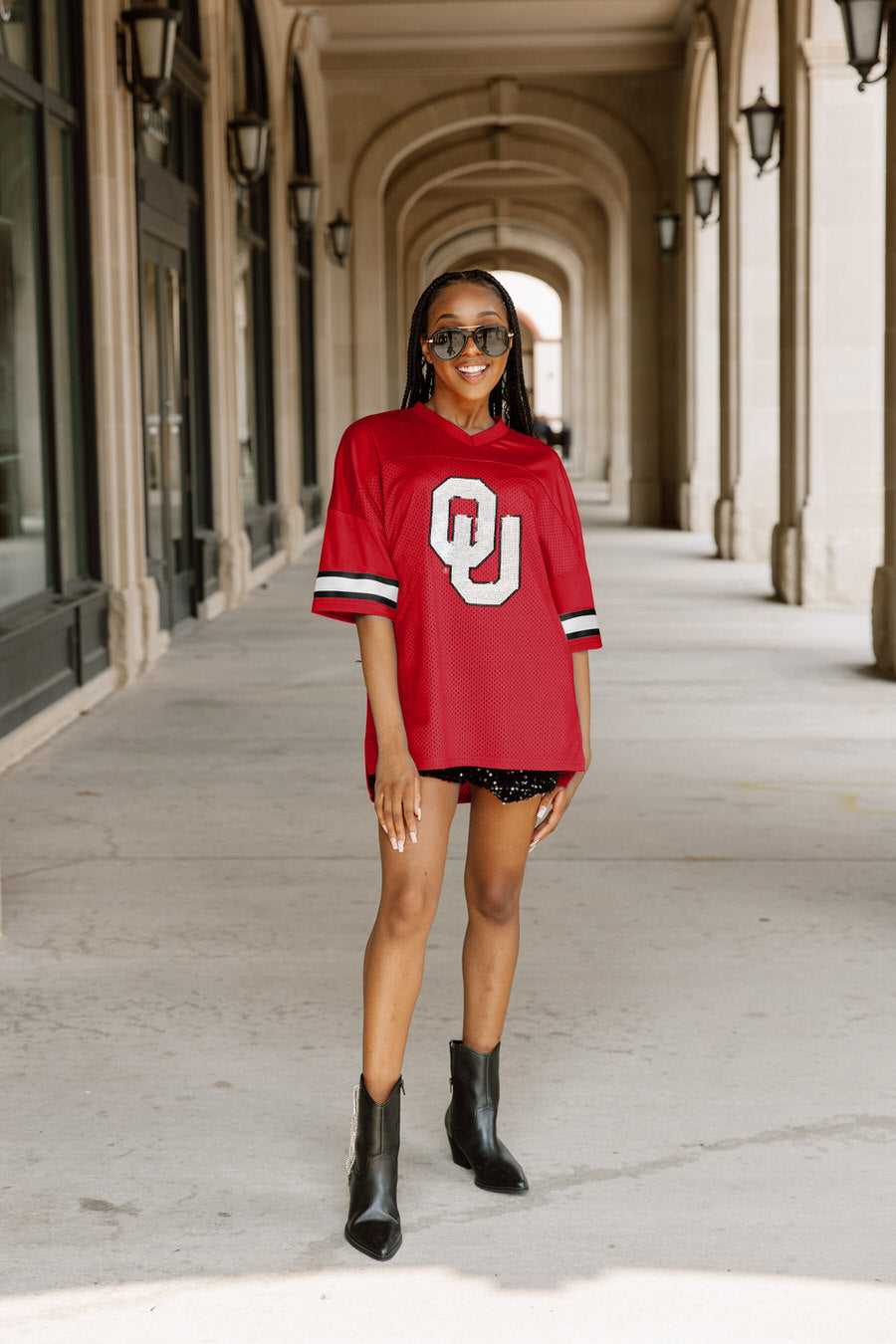 OKLAHOMA SOONERS ROOKIE MOVE ICONIC OVERSIZED FASHION JERSEY