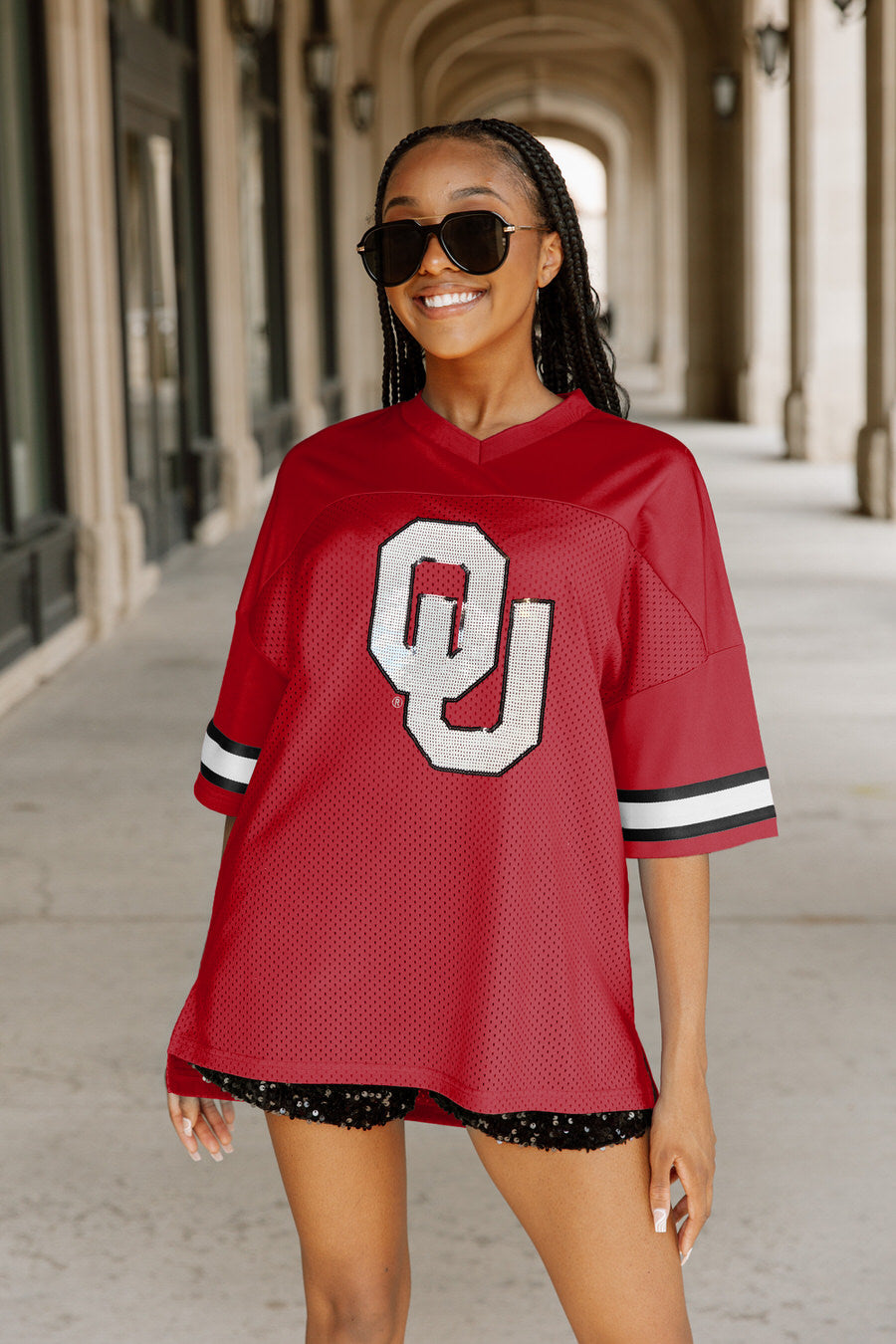 GC Oklahoma Sooners Rookie Move Iconic Oversized Fashion Jersey