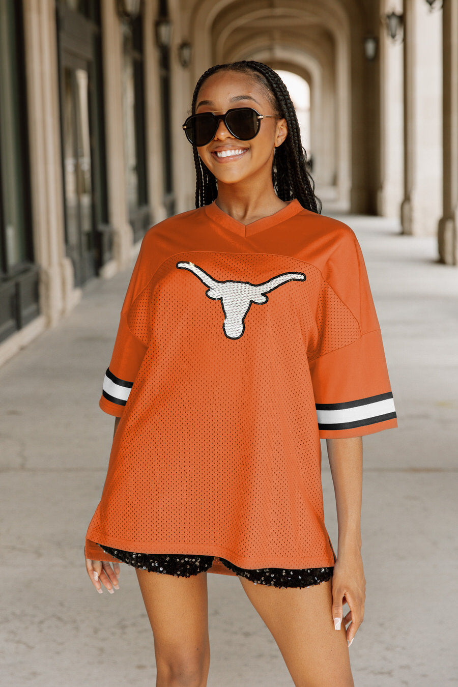 TEXAS LONGHORNS ROOKIE MOVE ICONIC OVERSIZED FASHION JERSEY