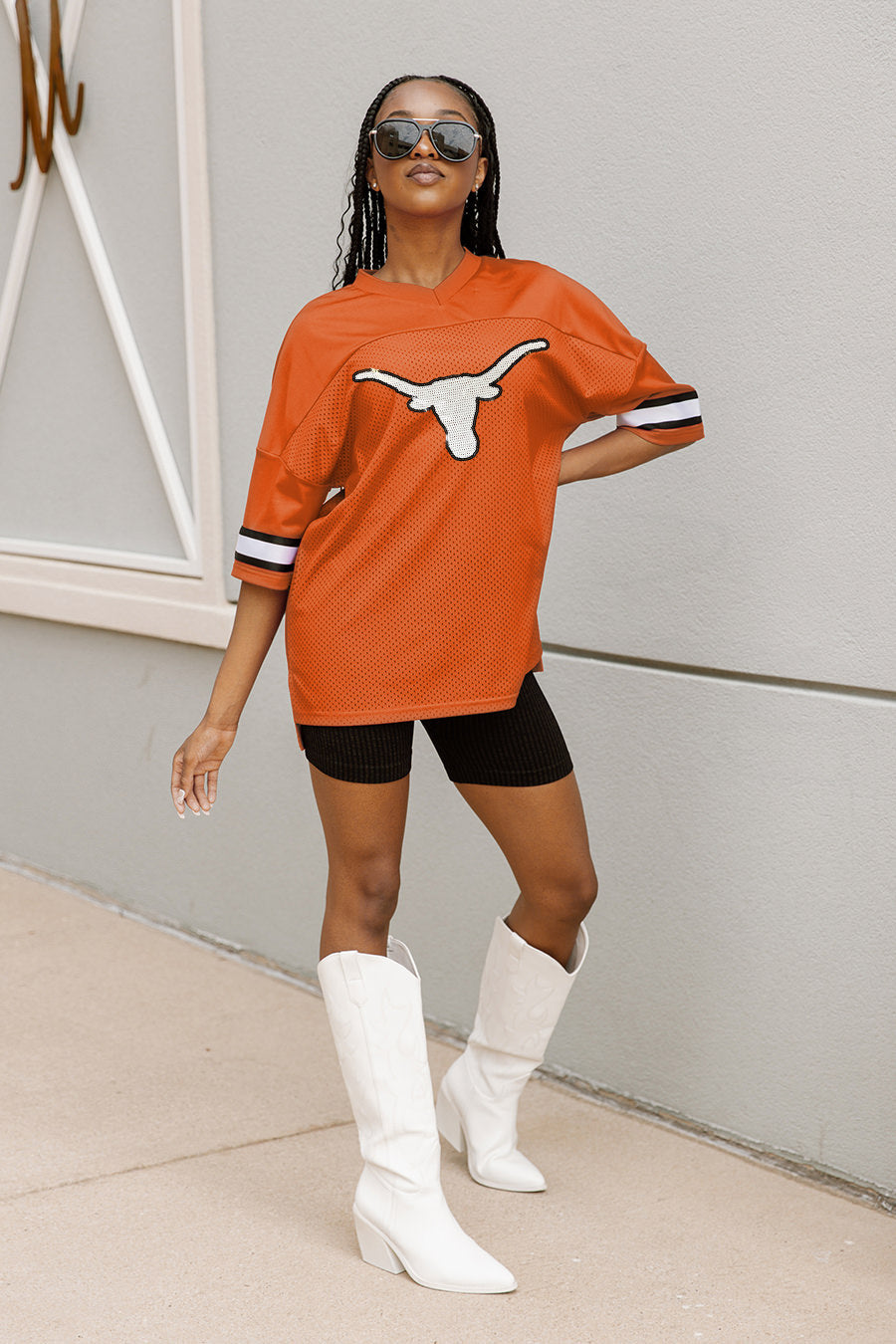 TEXAS LONGHORNS ROOKIE MOVE ICONIC OVERSIZED FASHION JERSEY