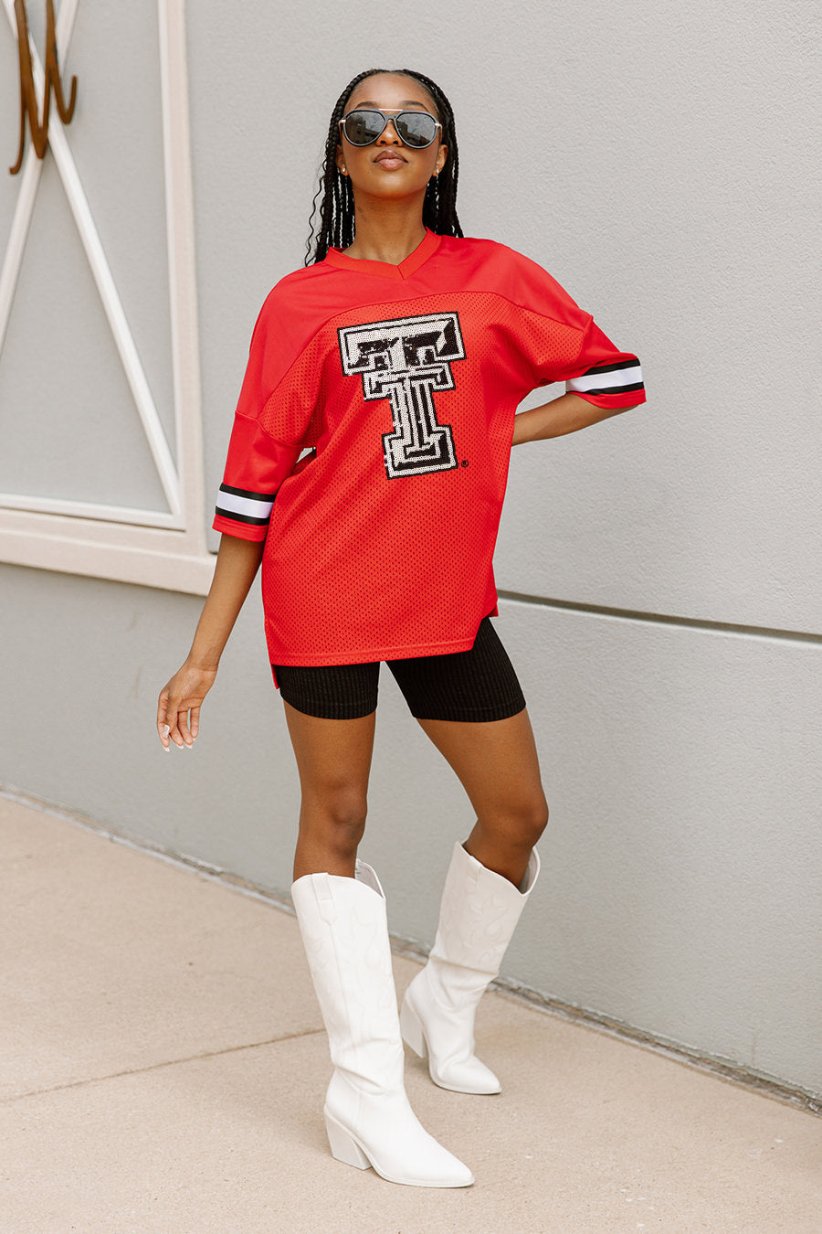 TEXAS TECH RED RAIDERS ROOKIE MOVE ICONIC OVERSIZED FASHION JERSEY