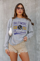 BALTIMORE RAVENS NO TIMEOUTS FADED WASH PULLOVER