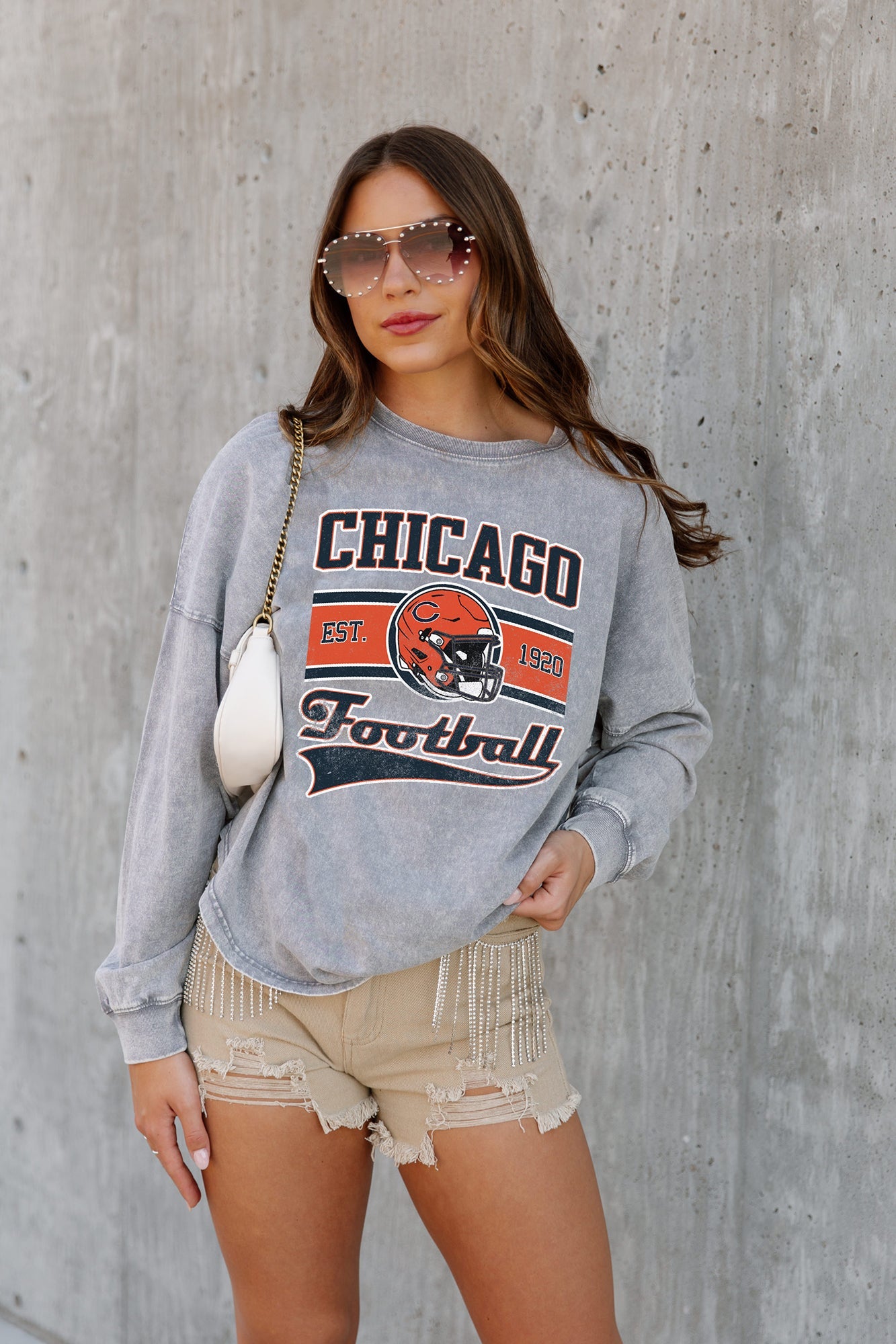 Chicago Bears Sweatshirt - M/L – I STOLE MY BOYFRIEND'S SHIRT