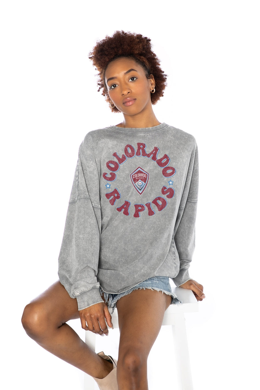 COLORADO RAPIDS SHOOTING STARS FADED WASH PULLOVER