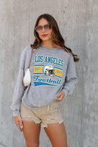 LOS ANGELES CHARGERS NO TIMEOUTS FADED WASH PULLOVER