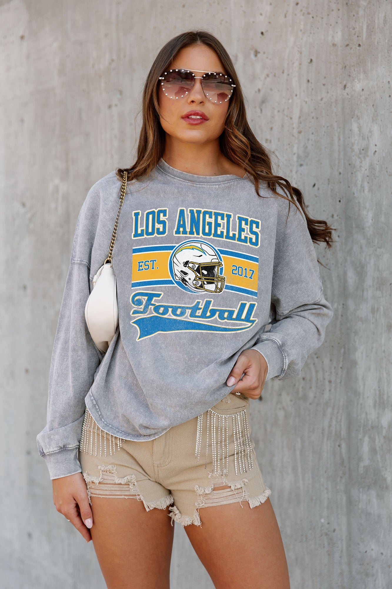 Los Angeles Chargers Gameday Couture Women's Yard Line