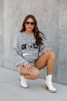 LAS VEGAS RAIDERS NO TIMEOUTS FADED WASH PULLOVER