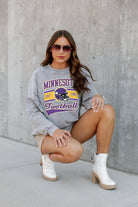 MINNESOTA VIKINGS NO TIMEOUTS FADED WASH PULLOVER