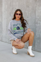 SEATTLE SEAHAWKS NO TIMEOUTS FADED WASH PULLOVER