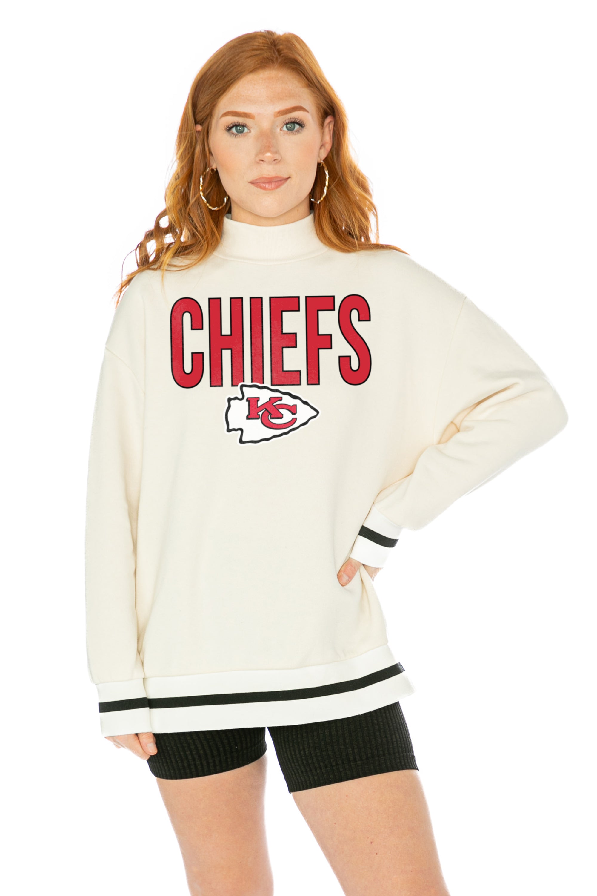 GC x NFL Kansas City Chiefs Always Ready Boyfriend Fit Long Sleeve Tee L / White