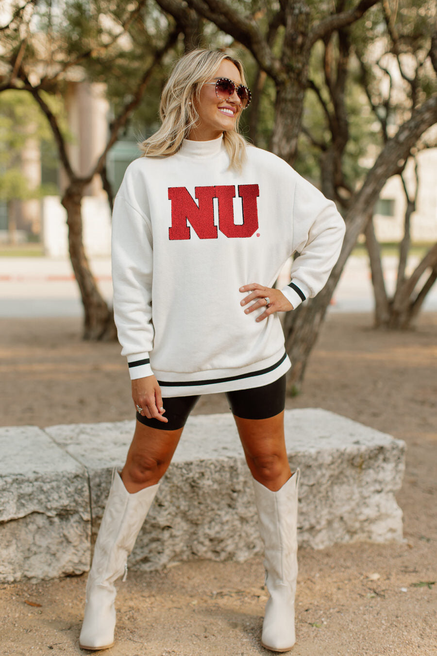 NEBRASKA CORNHUSKERS THIS IS IT MOCK PULLOVER