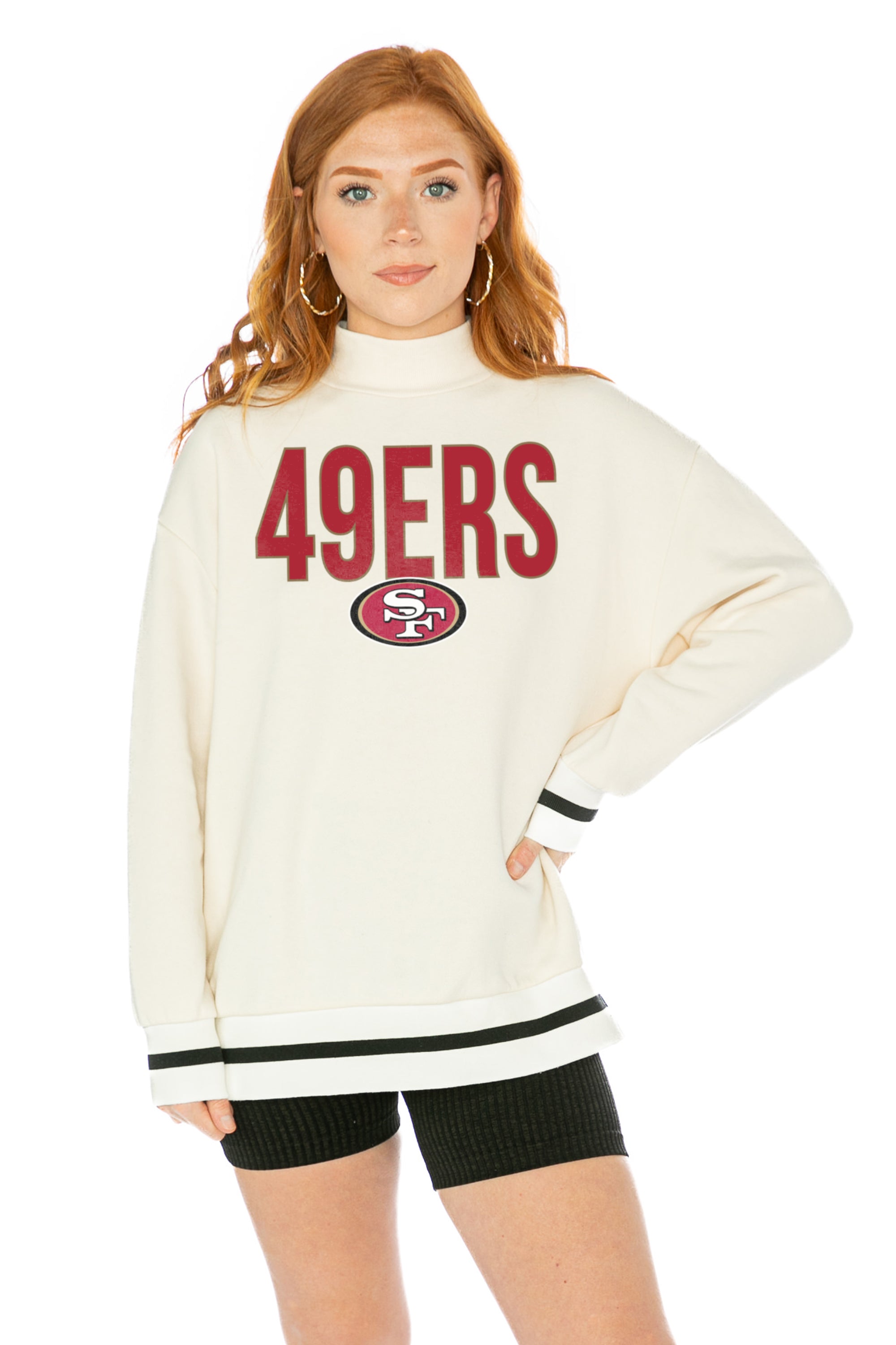 SAN FRANCISCO 49ERS VICTORIOUS VIXEN SHORT SLEEVE FLOWY TEE