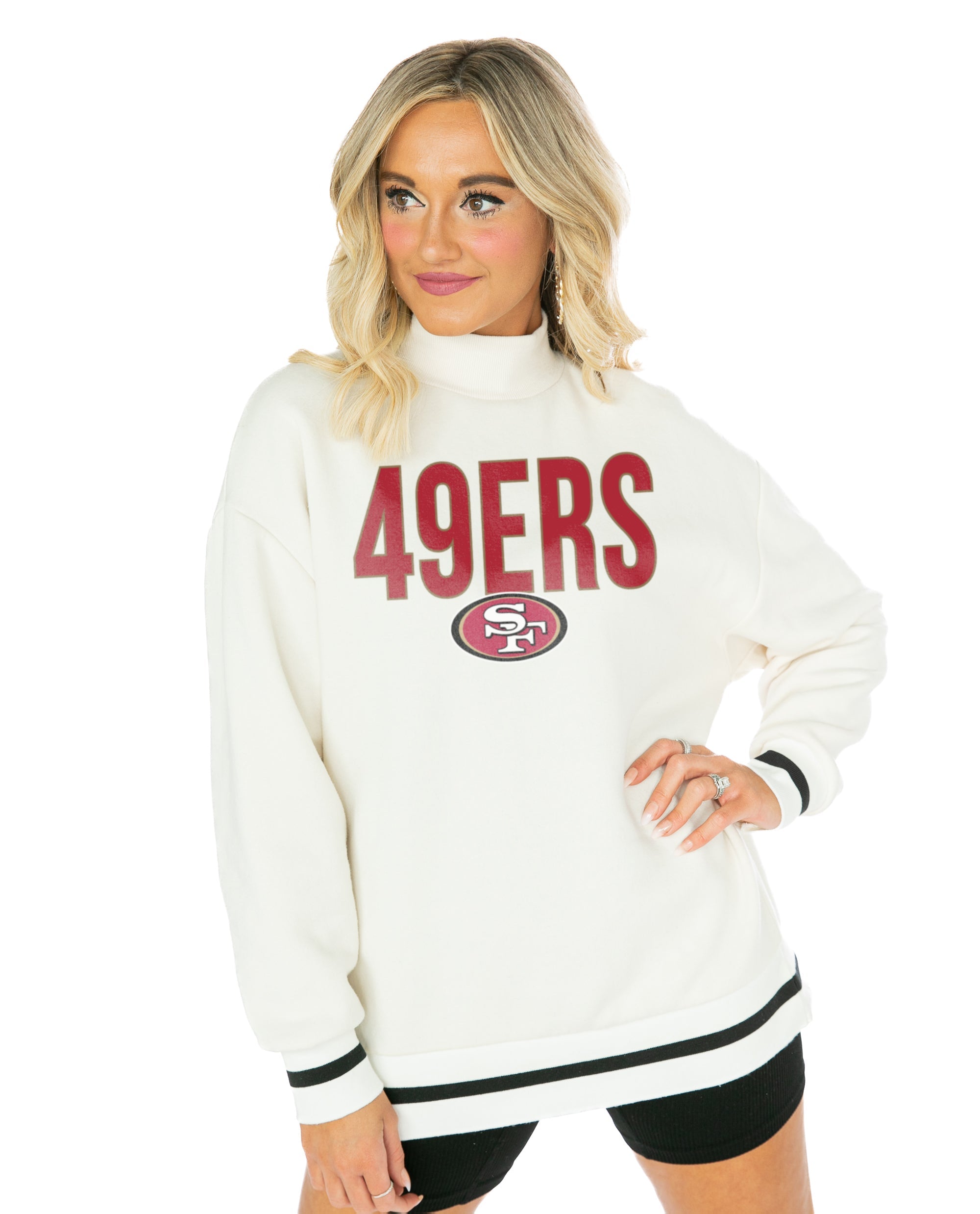 Women's Gameday Couture White San Francisco 49ers Victorious Vixen T-Shirt Size: Medium