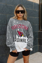 ARIZONA CARDINALS COIN TOSS LONG SLEEVE FRENCH TERRY CREWNECK PULLOVER