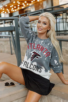 ATLANTA FALCONS COIN TOSS LONG SLEEVE FRENCH TERRY CREWNECK PULLOVER