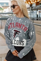 ATLANTA FALCONS COIN TOSS LONG SLEEVE FRENCH TERRY CREWNECK PULLOVER