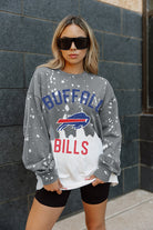 BUFFALO BILLS COIN TOSS LONG SLEEVE FRENCH TERRY CREWNECK PULLOVER