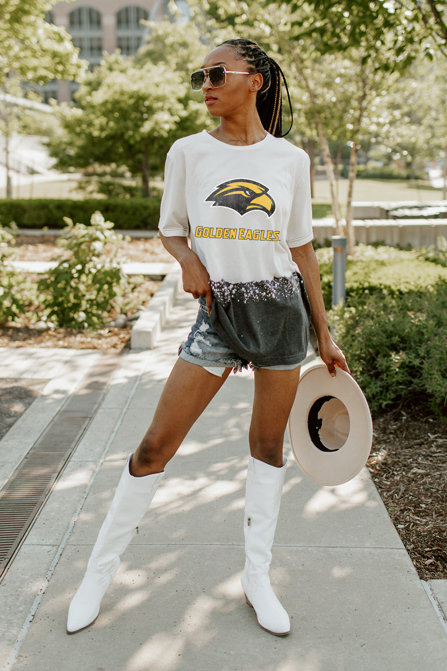 Women's Gameday Couture White Southern Miss Golden Eagles